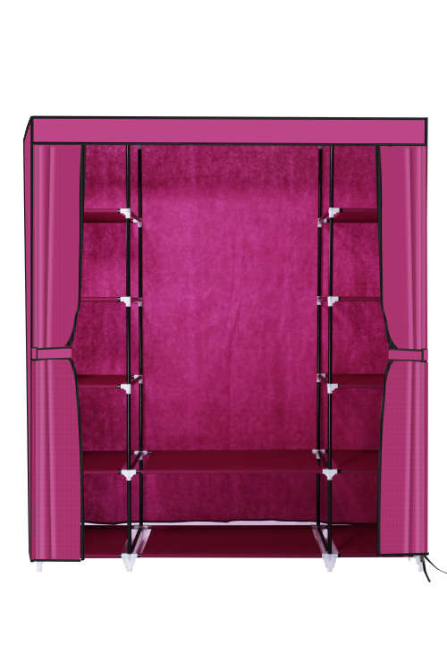 Large Multi Compartment Fabric Wardrobe Closet (Clothes Storage)