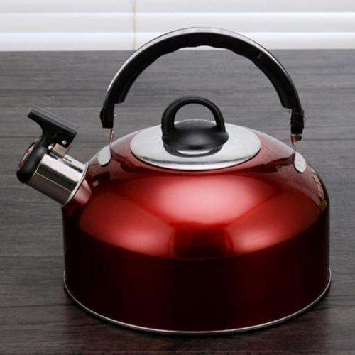 Stainless Steel Whistling Tea Kettle (2.8L) - Red, Silver or Blue