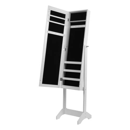 Jewellery Storage Cabinet with Full Length Mirror - White (Please Read)