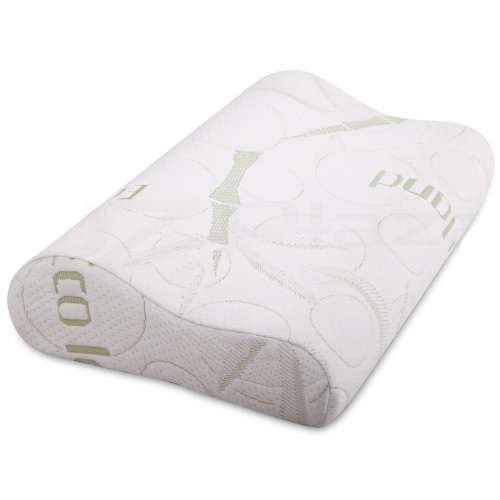 Contour Gel Infused Memory Foam Pillow with Breathable Bamboo Cover  [Second Hand]