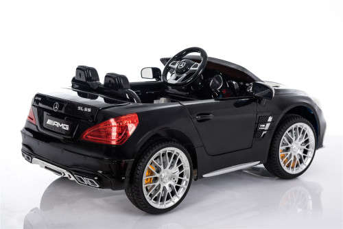 Licensed Mercedes Benz SL65 AMG Kids Ride on Car - With MP3, Light, Doors open, Remote, USB - Black