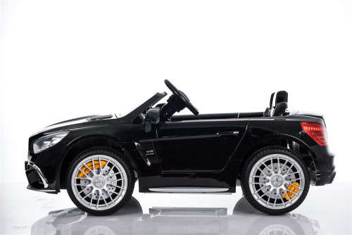 Licensed Mercedes Benz SL65 AMG Kids Ride on Car - With MP3, Light, Doors open, Remote, USB - Black