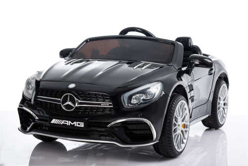 Licensed Mercedes Benz SL65 AMG Kids Ride on Car - With MP3, Light, Doors open, Remote, USB - Black