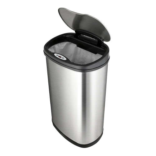 50L Automatic Motion Sensor Touchless Stainless Steel Kitchen Dustbin