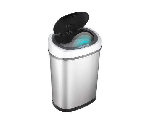 NineStars 42L Automatic Motion Sensor Touchless Stainless Steel Kitchen Dustbin
