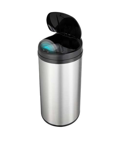 NineStars Automatic Motion Sensor Touchless Stainless Steel Kitchen Dustbin - 49L [Second Hand]