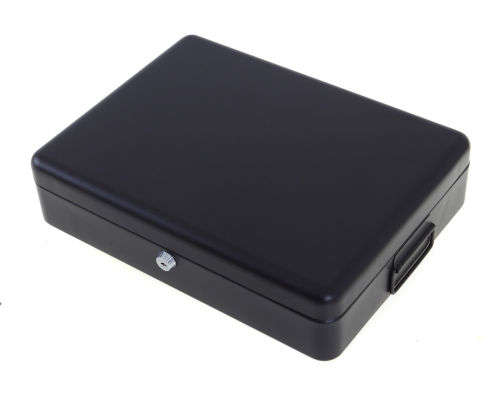 A4 Size Metal Safe Box with Lock and 2 Keys (Documents, Cash, Valuables)