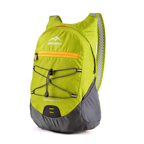 Lightweight Folding Backpack Bag - 18L with Zipper Pouch (Travel, Sport, Leisure, Outdoor)