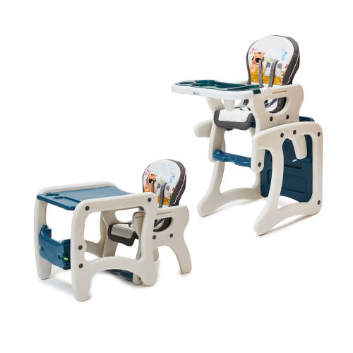 Multi-function Baby High Chair and Table (adjusTable) 6 Months to 36 Months Second hand - Blue