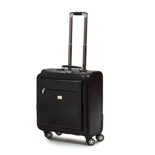 Hazlo Faux Leather Trolley Briefcase Laptop Travel Cabin Luggage Bag