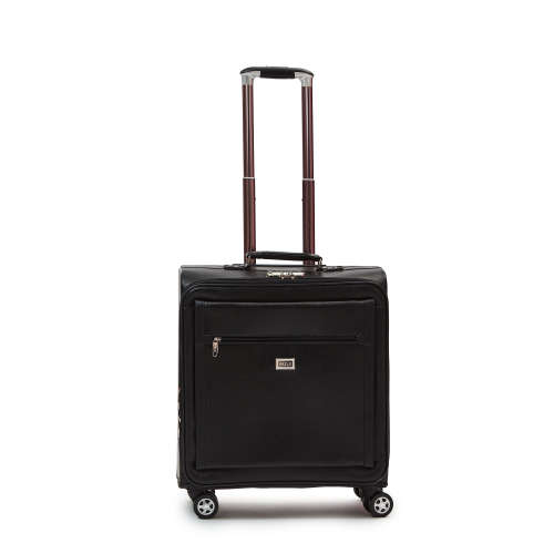 Hazlo Faux Leather Trolley Briefcase Laptop Travel Cabin Luggage Bag