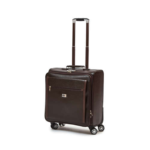 Hazlo Faux Leather Trolley Briefcase Laptop Travel Cabin Luggage Bag