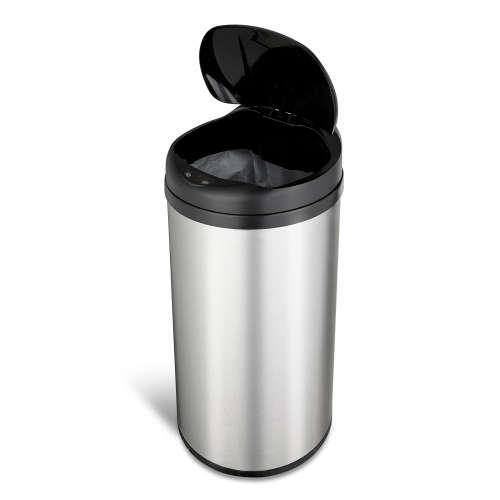 Automatic Motion Sensor Touchless Stainless Steel Kitchen Dustbin - 40L