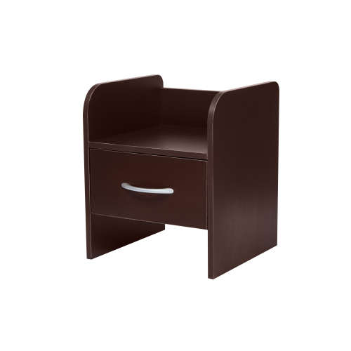 Modern Bedstand Table Pedestal With Drawer - Brown [Second Hand]