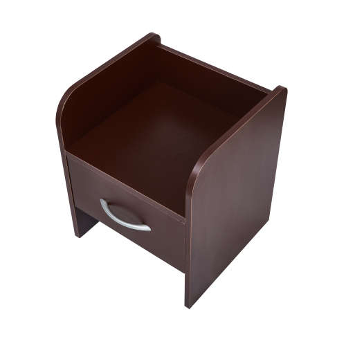 Modern Bedstand Table Pedestal With Drawer - Brown [Second Hand]