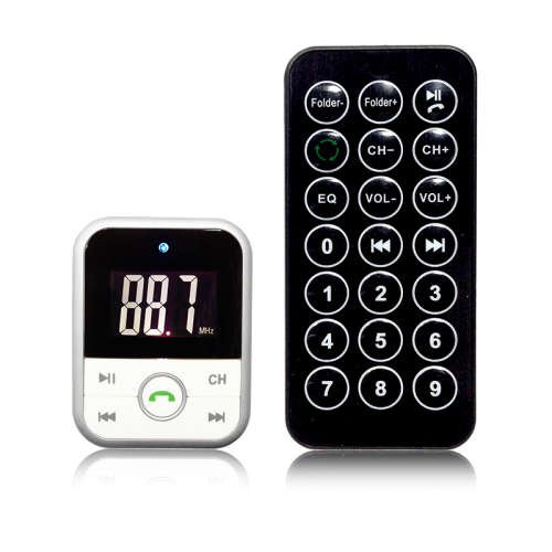 Nevenoe Bluetooth Handsfree Car Kit with FM MP3 transmitter, Charger function and Remote