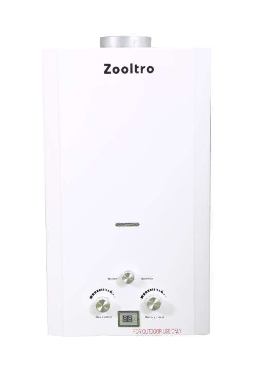 Zooltro Instant Gas Water Heater with LED Display - 12L