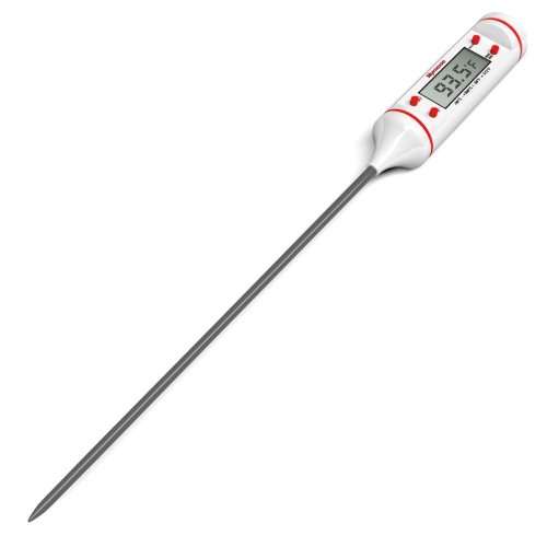 Stainless Steel Digital Cooking Thermometer with LCD Display