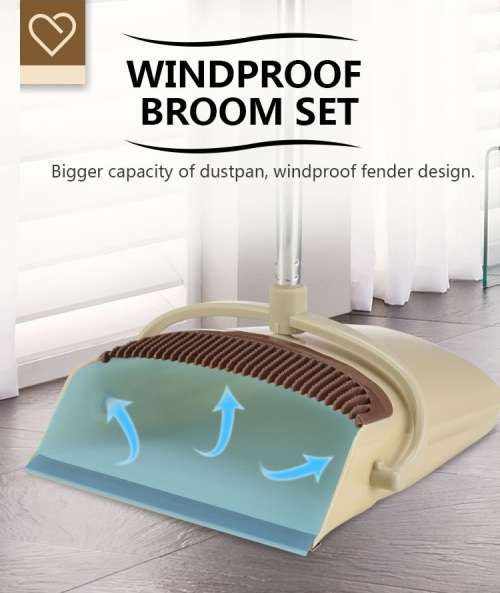 Windproof Broom and Dustpan Set [Second hand]