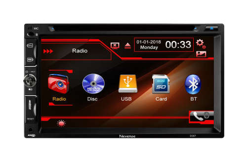 Nevenoe Car DVD player with GPS, Bluetooth, TV Tuner, FM, RDS & Touch Screen (Double Din)