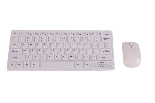 Mini Slim Wireless Keyboard & Mouse Combo for Computers, Laptops, Tablets
