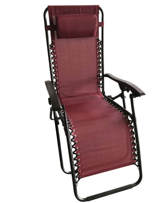 Foldable Zero Gravity Outdoor Patio Pool Beach Reclining Chair - Blue [Defective]