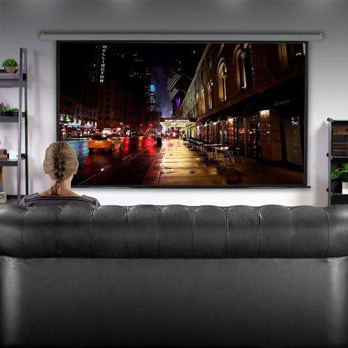 119 inch 16:9 Electronic Motorized Projector WideScreen With Remote Control