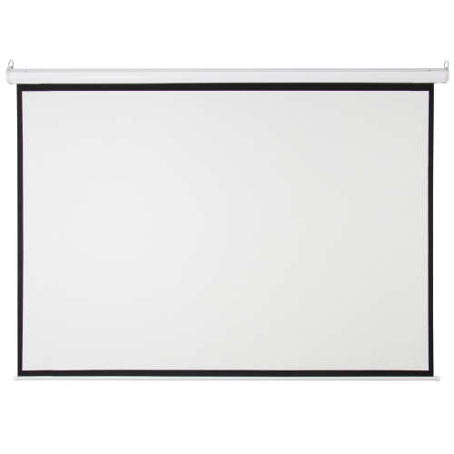 IronClad 100 inch Electronic Motorized Projector Screen With Remote Control - 4:3 Aspect Ratio