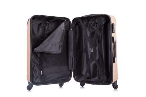 3 Piece ABS+PC Hard Luggage Trolley Bag Set (Small, Medium, Large) Second Hand