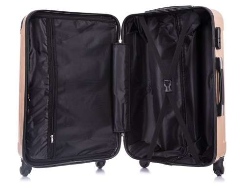 3 Piece ABS+PC Hard Luggage Trolley Bag Set (Small, Medium, Large) Second Hand