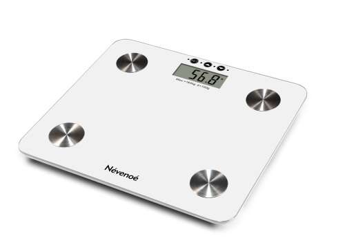 Digital Body Fat Weighing Scale (BMI, Muscle, Fat, Bone, Hydration, Calories 180KG)