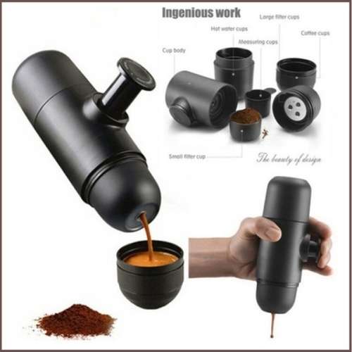 Manual Press Mini Espresso Ground Coffee Maker (Second hand)
