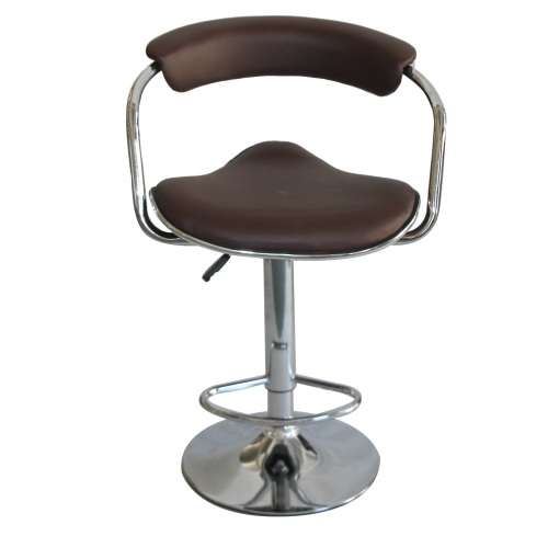 Hazlo Modern Adjustable Swivel Faux Leather Kitchen Bar Stool Chair (Set of 2)