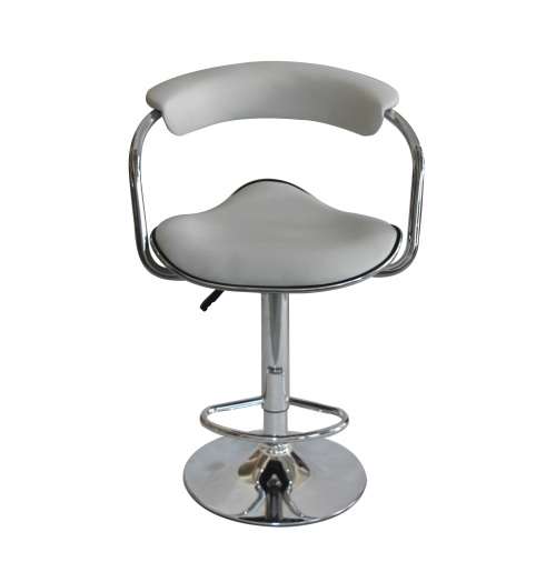 Hazlo Modern Adjustable Swivel Faux Leather Kitchen Bar Stool Chair (Set of 2)