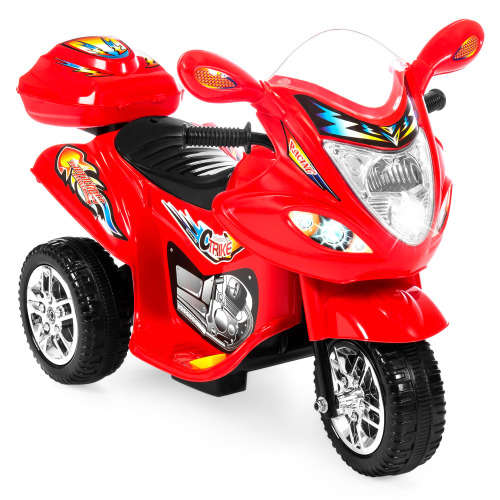Battery Powered Ride-on Motorcycle Motorbike - Black or Blue