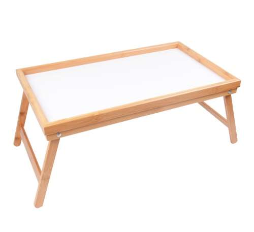 Bamboo Serving Bed Tray with Foldable Legs