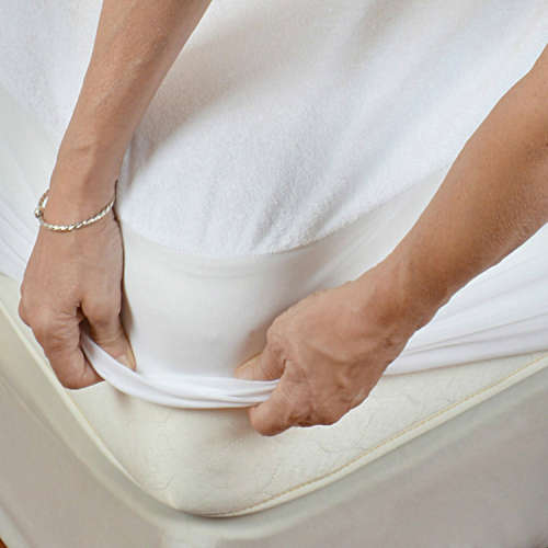 Hazlo Premium Cotton Terry Waterproof Mattress Protector