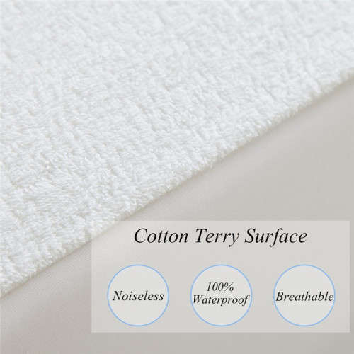 Hazlo Premium Cotton Terry Waterproof Mattress Protector