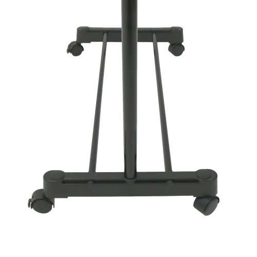 Single Layer Cloths Hanging Rail Rack with Wheels