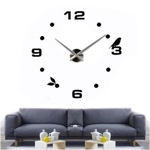 Modern DIY Large 3D Wall Clock (Home Decor) Gold (Second hand)
