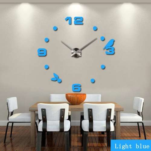 Modern DIY Large 3D Wall Clock (Home Decor) Gold (Second hand)
