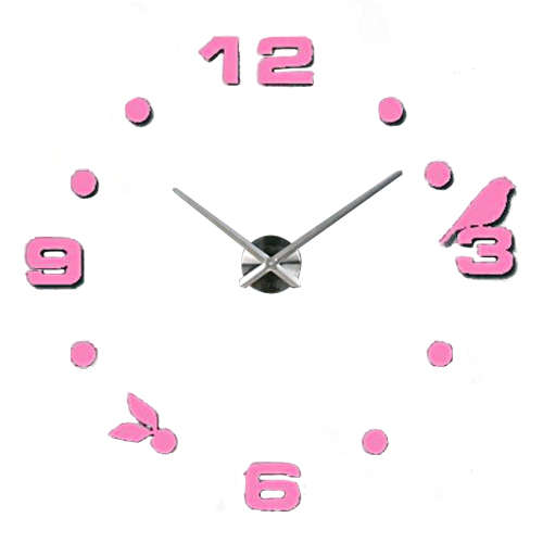 Modern DIY Large 3D Wall Clock (Home Decor) Gold (Second hand)
