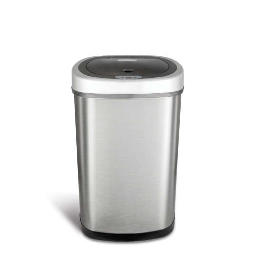 NineStars Automatic Motion Sensor Touchless Stainless Steel Kitchen Dustbin - 50L