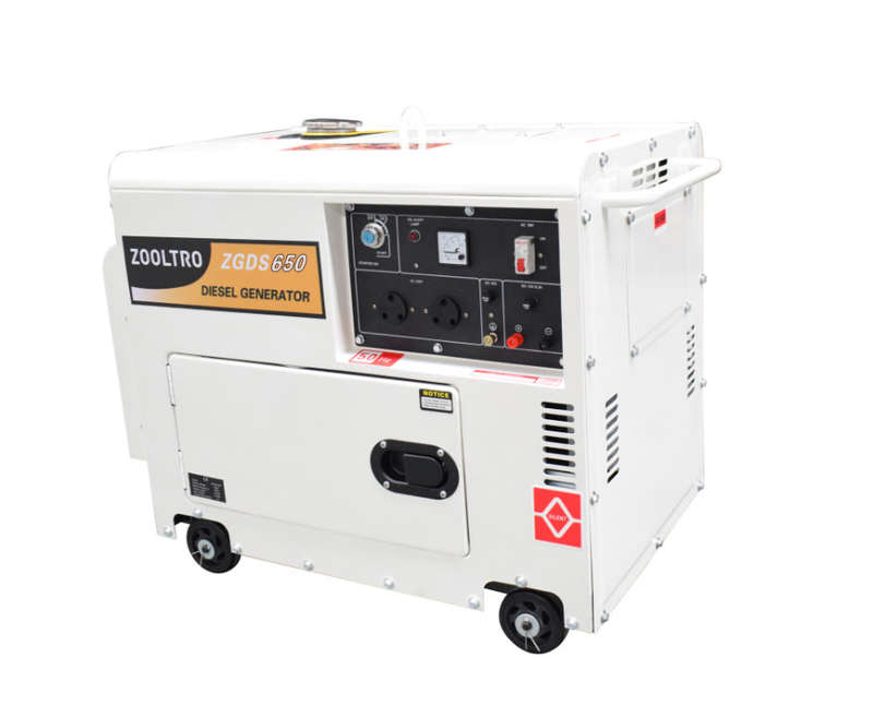 Zooltro 7.5KVA Silent Diesel Generator  14HP, 6KW with 4 Stroke Engine