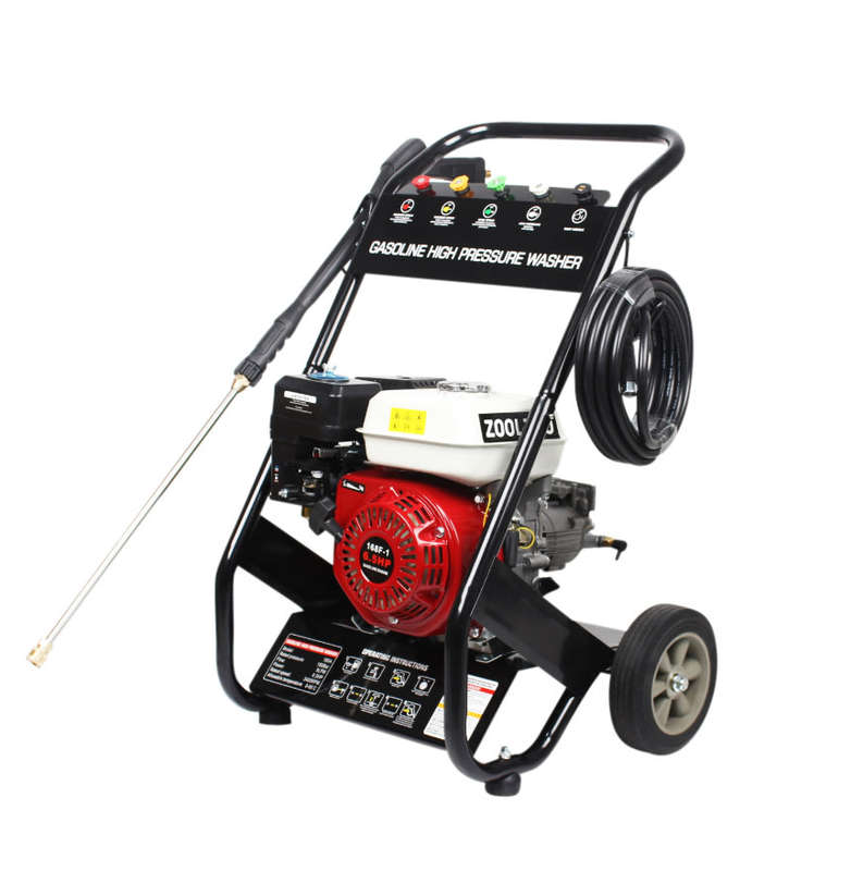 Zooltro 2600W Petrol High Pressure Washer  2500PSI, 6.5HP Engine, 8m Hose