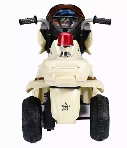Battery Powered Ride-on Motorcycle Motorbike - Beige