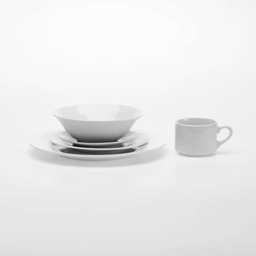 20 Piece Porcelain Dinner Set - White