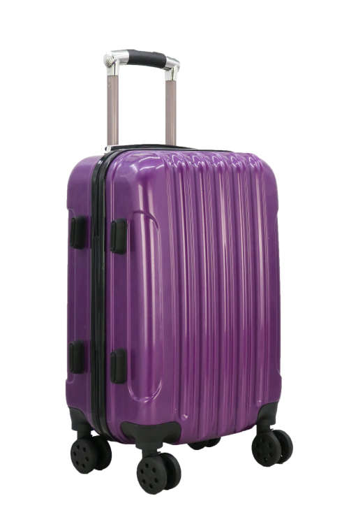 Hazlo 5 Piece ABS+PC Hard Luggage Bag Set with Trolley - Purple (Please read)