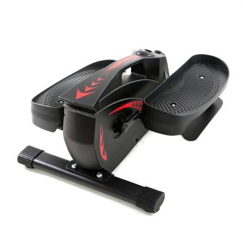 Zoolpro Elliptical Cycle Pedal Electric Resistance Exercise Trainer with Display Monitor  Black Red