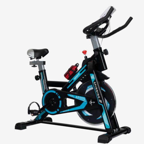 Zoolpro Indoor Sports Stationary Cardio Exercise Workout Cycling Bicycle Bike Black and Blue